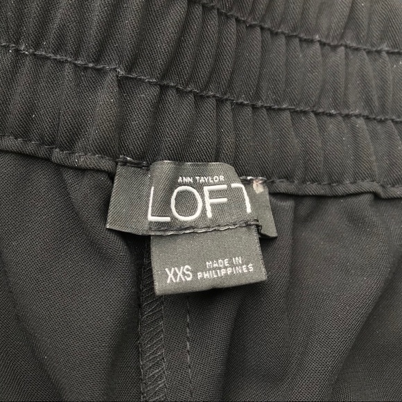 Ann Taylor LOFT Black Wide Leg Trouser Pants - Picture 3 of 3